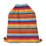 Ethnic Mexican Woven Pattern Print Drawstring Bag