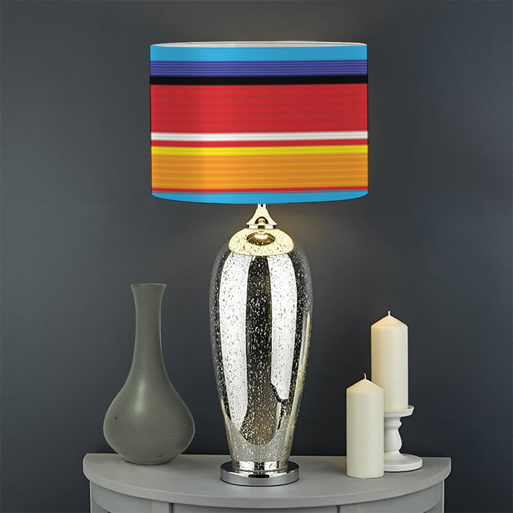 Ethnic Mexican Woven Pattern Print Drum Lamp Shade