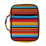 Ethnic Mexican Woven Pattern Print Front Pocket Bible Bag