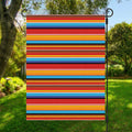 Ethnic Mexican Woven Pattern Print Garden Flag