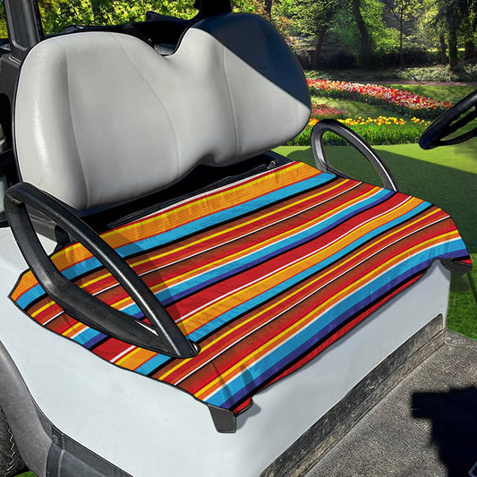 Ethnic Mexican Woven Pattern Print Golf Cart Seat Cover
