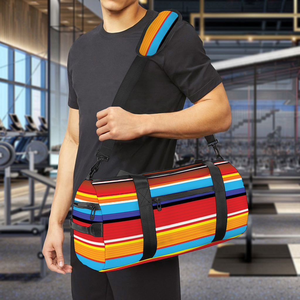 Ethnic Mexican Woven Pattern Print Gym Bag