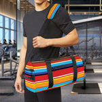 Ethnic Mexican Woven Pattern Print Gym Bag