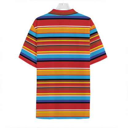 Ethnic Mexican Woven Pattern Print Hawaiian Shirt
