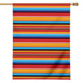 Ethnic Mexican Woven Pattern Print House Flag