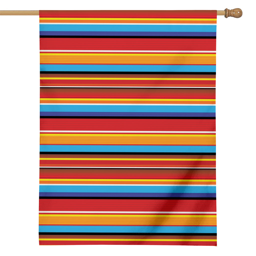 Ethnic Mexican Woven Pattern Print House Flag