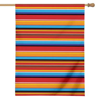 Ethnic Mexican Woven Pattern Print House Flag