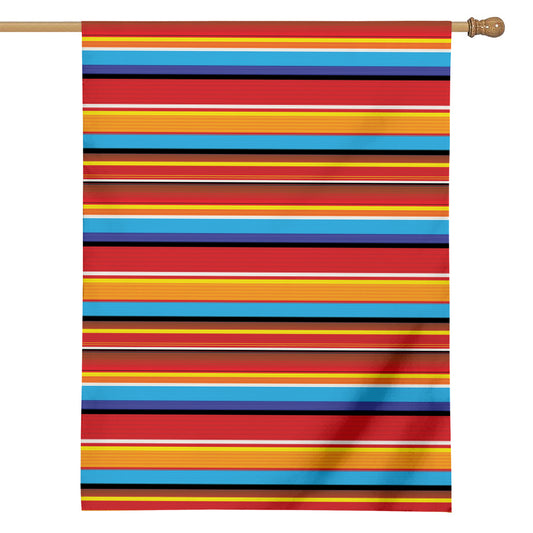 Ethnic Mexican Woven Pattern Print House Flag