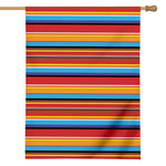 Ethnic Mexican Woven Pattern Print House Flag