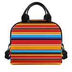 Ethnic Mexican Woven Pattern Print Insulated Lunch Bag