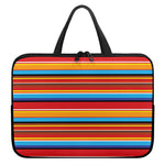 Ethnic Mexican Woven Pattern Print Laptop Sleeve With Handle