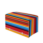 Ethnic Mexican Woven Pattern Print Leather Tissue Box Cover