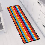 Ethnic Mexican Woven Pattern Print Long Kitchen Mat