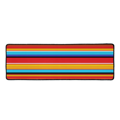 Ethnic Mexican Woven Pattern Print Long Kitchen Mat