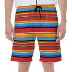 Ethnic Mexican Woven Pattern Print Men's Beach Shorts