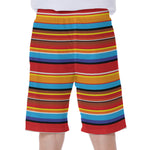 Ethnic Mexican Woven Pattern Print Men's Beach Shorts