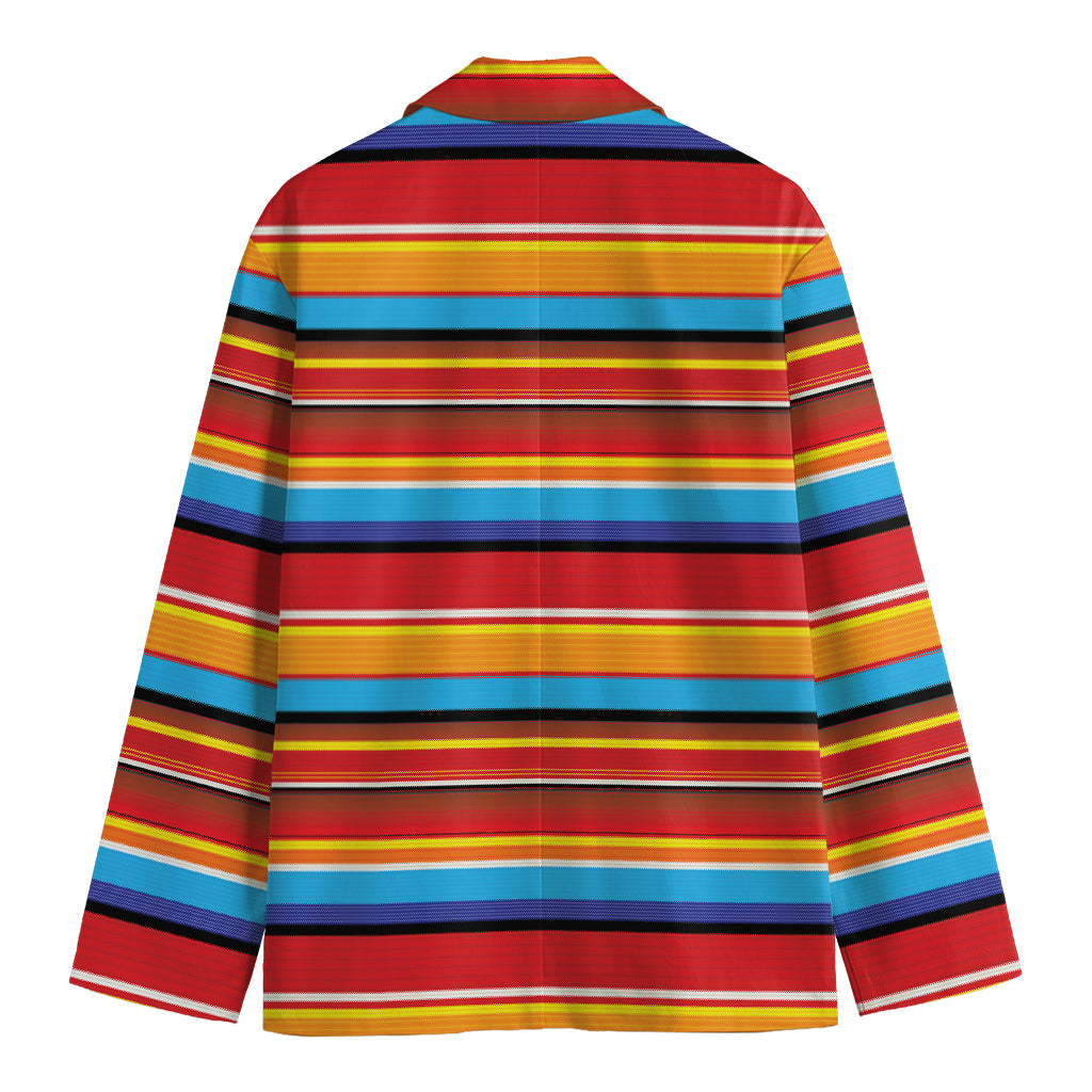 Ethnic Mexican Woven Pattern Print Men's Blazer