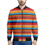 Ethnic Mexican Woven Pattern Print Men's Bomber Jacket