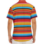 Ethnic Mexican Woven Pattern Print Men's Deep V-Neck Shirt