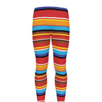 Ethnic Mexican Woven Pattern Print Men's leggings