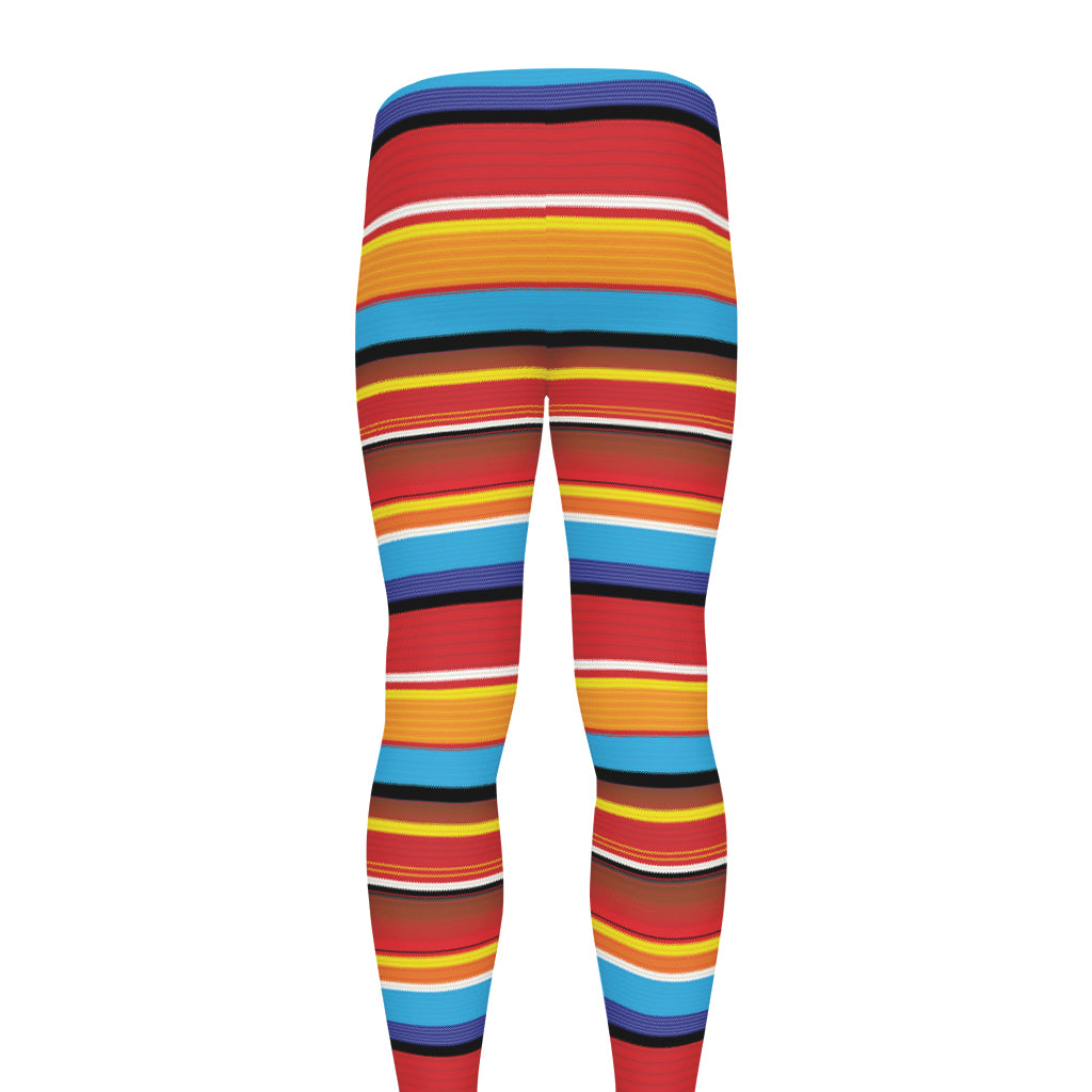 Ethnic Mexican Woven Pattern Print Men's leggings