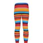 Ethnic Mexican Woven Pattern Print Men's leggings