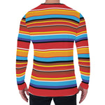 Ethnic Mexican Woven Pattern Print Men's Long Sleeve T-Shirt