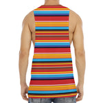Ethnic Mexican Woven Pattern Print Men's Muscle Tank Top