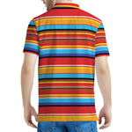 Ethnic Mexican Woven Pattern Print Men's Polo Shirt
