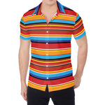 Ethnic Mexican Woven Pattern Print Men's Shirt