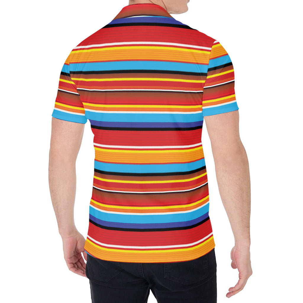 Ethnic Mexican Woven Pattern Print Men's Shirt