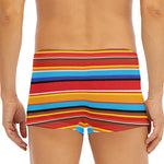 Ethnic Mexican Woven Pattern Print Men's Short Boxer Briefs