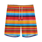 Ethnic Mexican Woven Pattern Print Men's Sports Shorts