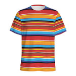 Ethnic Mexican Woven Pattern Print Men's Sports T-Shirt