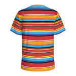 Ethnic Mexican Woven Pattern Print Men's Sports T-Shirt
