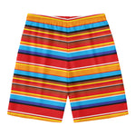 Ethnic Mexican Woven Pattern Print Men's Swim Trunks