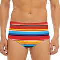 Ethnic Mexican Woven Pattern Print Men's Triangle Swim Briefs