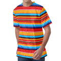Ethnic Mexican Woven Pattern Print Men's Velvet T-Shirt