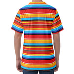 Ethnic Mexican Woven Pattern Print Men's Velvet T-Shirt