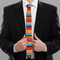 Ethnic Mexican Woven Pattern Print Necktie
