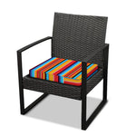 Ethnic Mexican Woven Pattern Print Outdoor Seat Cushion Cover