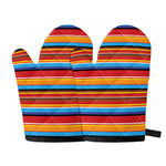 Ethnic Mexican Woven Pattern Print Oven Mitts