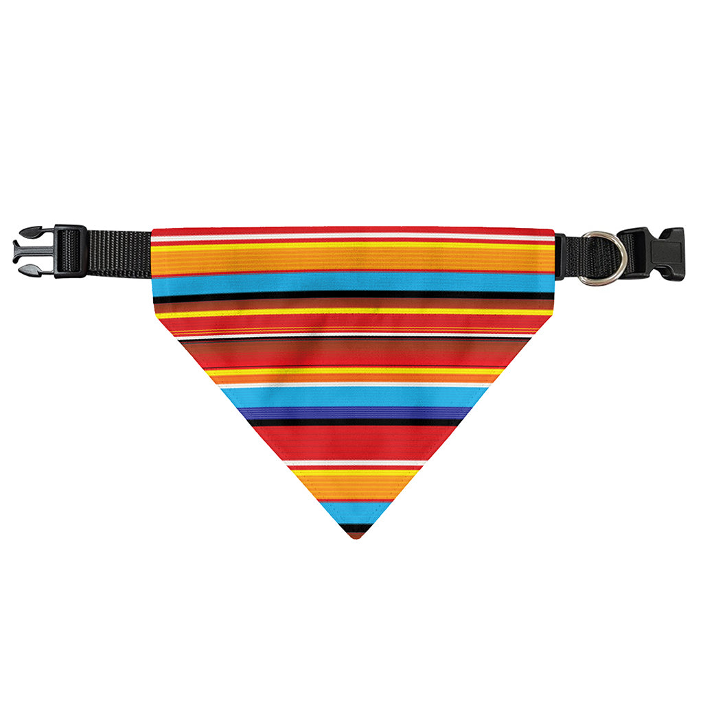 Ethnic Mexican Woven Pattern Print Over The Collar Dog Bandana