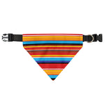 Ethnic Mexican Woven Pattern Print Over The Collar Dog Bandana