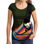 Ethnic Mexican Woven Pattern Print Pet Sling Carrier