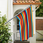 Ethnic Mexican Woven Pattern Print Polyester Flag