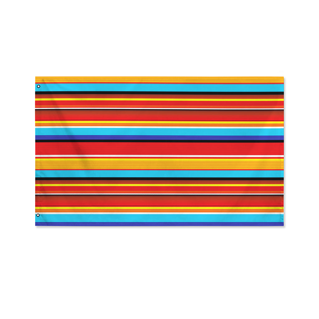 Ethnic Mexican Woven Pattern Print Polyester Flag