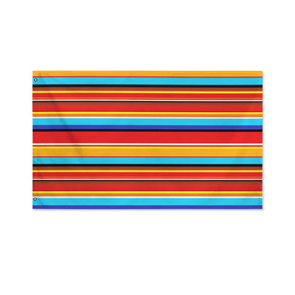 Ethnic Mexican Woven Pattern Print Polyester Flag
