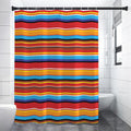 Ethnic Mexican Woven Pattern Print Premium Shower Curtain
