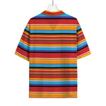 Ethnic Mexican Woven Pattern Print Rayon Hawaiian Shirt